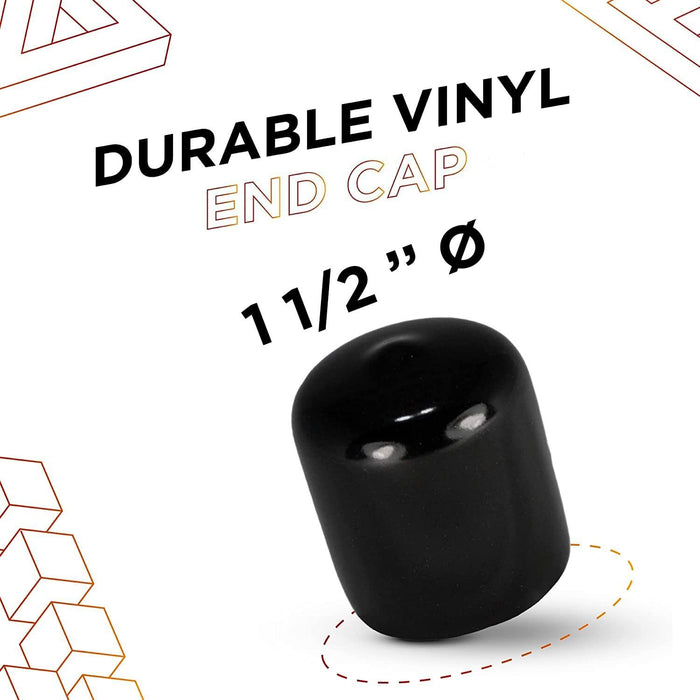1.5 inch - Round Vinyl/Rubber End Cap