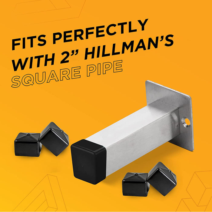 2 inch - Square Vinyl/Rubber End Cap