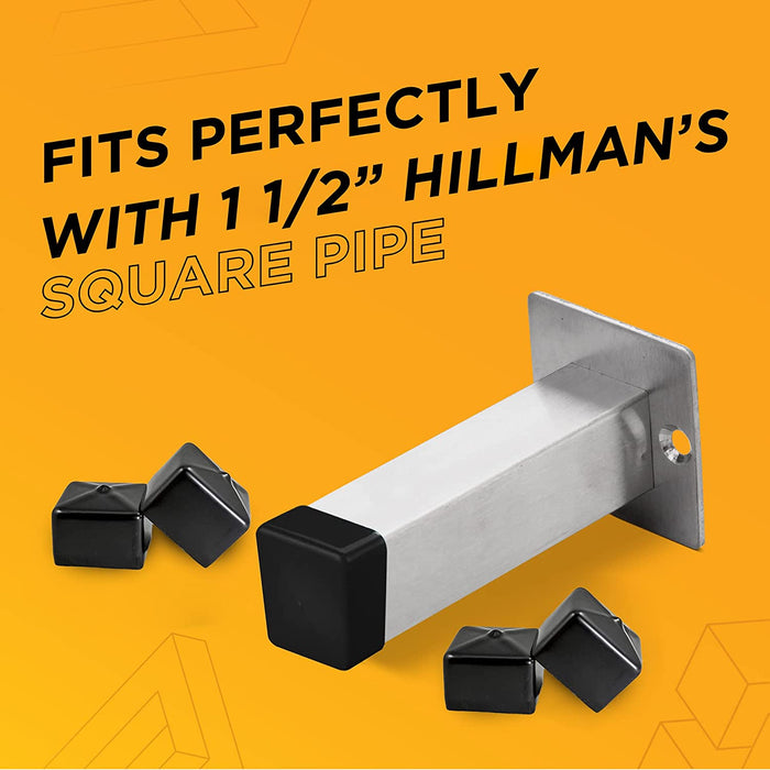 1.5 inch - Square Vinyl/Rubber End Cap