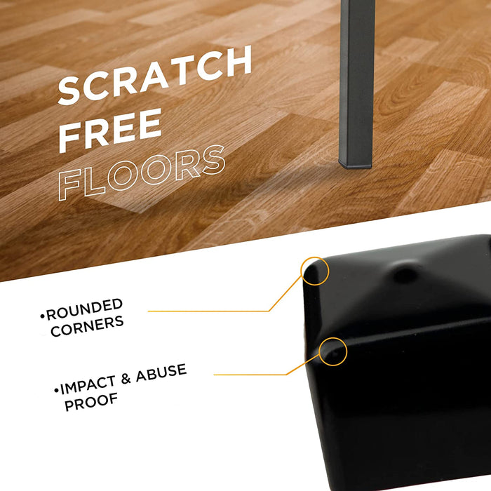 2 inch - Square Vinyl/Rubber End Cap