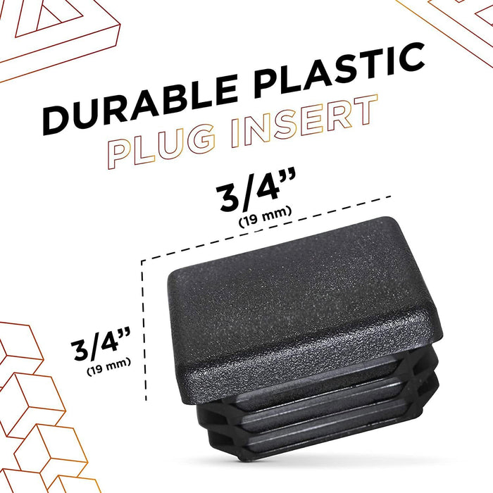 0.75 Inch - Square Plastic Plugs