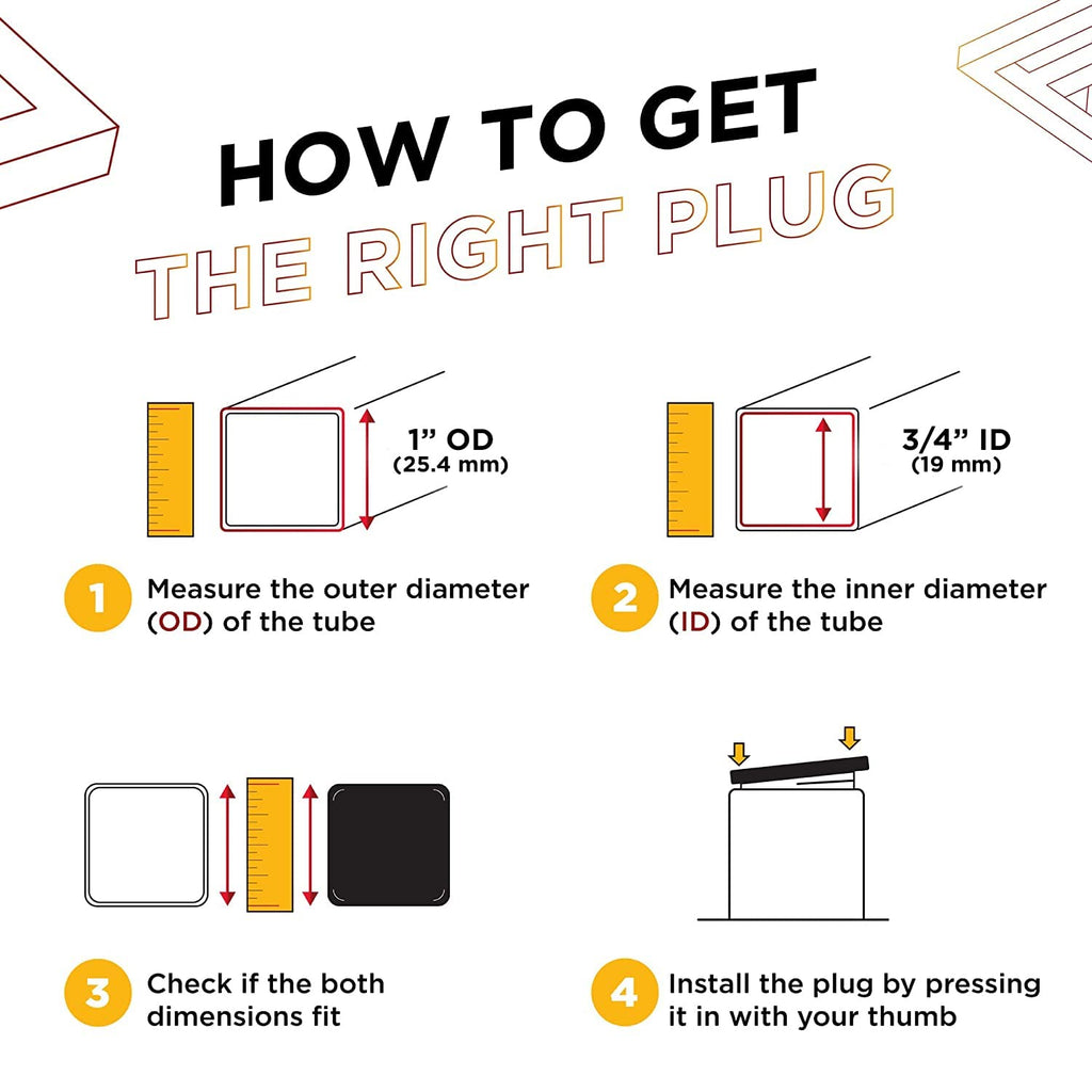 Plug Square Sizes Square Plastic Plugs — Prescott Plastics